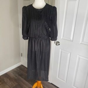 Vintage Just Ducky Polka Dot Housewife Dress